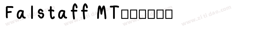 Falstaff MT字体转换